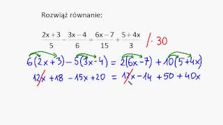 Rozwiązywanie równań 7 [upl. by Statis]