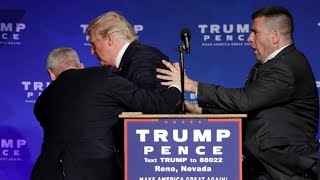 Donald Trump rushed off stage during rally in Nevada [upl. by Nirehs]