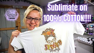 How To Sublimate On 100 COTTON Using The Epson ET 2720 [upl. by Cletis]