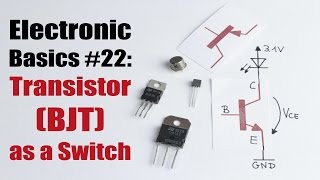 Electronic Basics 22 Transistor BJT as a Switch [upl. by Greenquist593]