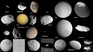 Saturns Moons as Seen by Cassini [upl. by Sallyann596]