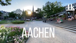 Walking tour of Aachen  June 2021  Germany 4K 60fps [upl. by Aninad]