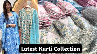 NEW LATEST JAIPURI STYLE KURTIS SET IN WHOLESALE PRICE MARKET  KURTI REAL WHOLESALER [upl. by Cathrine]