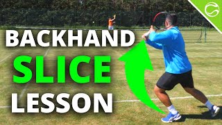 Tennis Backhand Slice  How To Slice In Tennis [upl. by Zehc]