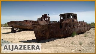 Aral Sea Uzbekistan and UN to attempt revival of driedup lake [upl. by Arvid]