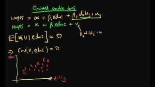 Omitted variable bias  example 2 [upl. by Nosreip]