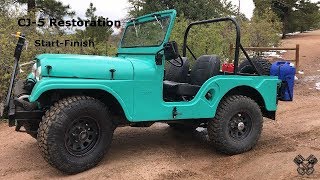 1965 Jeep CJ5 Restoration Full Video [upl. by Loralee]