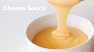 EASY HOMEMADE CHEESE SAUCE RECIPE  NACHO CHEESE SAUCE RECIPE [upl. by Artemed]