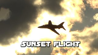 Sunset Flight BAe Hawk Mk66 Dani Affolter [upl. by Aizti]