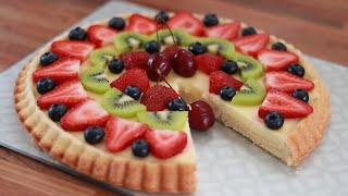 sponge flansponge fruit tart [upl. by Ymmat]