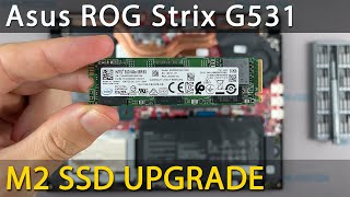 Asus ROG Strix G531 M2 SSD Upgrade  DIY Installation Guide [upl. by Drugi]