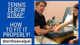 Tennis Elbow Strap How to Fit it Properly [upl. by Animahs]