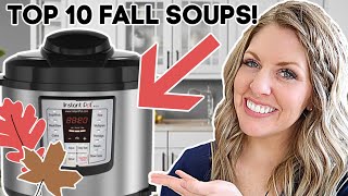 Top Ten Instant Pot FALL Soup Recipes [upl. by Rosenkrantz]