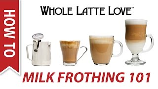 Milk Frothing for Beginners [upl. by Rebmyt]