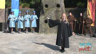 Beauxbatons girls and Durmstrang guys perform at the Wizarding World of Harry Potter [upl. by Chouest]