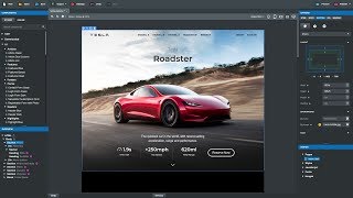 Creating Teslas Website in Bootstrap Studio 4 Tutorial [upl. by Sarnoff454]