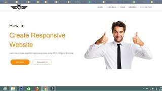 How To Create Website Using HTML CSS Bootstrap  Responsive Website Tutorial [upl. by Ahseei]