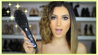 How To Straighten Your Hair With A Brush [upl. by Nalo]