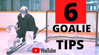 NHL GOALIE COACH 6 TIPS FOR BETTER GOALTENDING [upl. by Nauqan275]