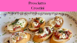 Easy Prosciutto Crostini Appetizer shorts [upl. by Arv]