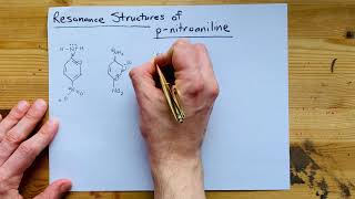 Draw the Resonance Structures of pnitroaniline [upl. by Oeflein949]