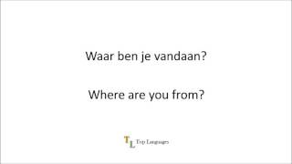 Learn Dutch English  Basic conversation  Nederlands Engels sentences  zinnen 1 [upl. by Yona]