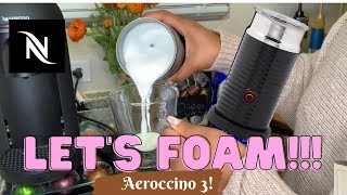 How To Foam Milk With Aeroccino 3 Make Coffee With Foam Tips amp Tricks  Easy Foamed Latte Recipe [upl. by Macri510]