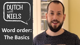 Learn Dutch Word order The basics of building a sentence  with Niels [upl. by Annahsat]