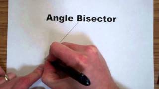 Angle Bisector Construction [upl. by Ahgiela]