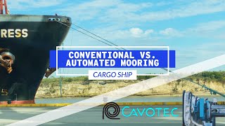 Conventional vs Automated Mooring Of Cargo Ships  Life At Sea [upl. by Werner563]