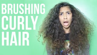 How To Brush Curly Hair [upl. by Kimitri]