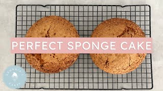 How To Make A Perfect Sponge Cake  Georgias Cakes [upl. by Aehcsrop]