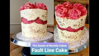 Fault Line Cake Masterclass Tutorial English [upl. by Kobylak957]