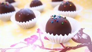 Easy NOBAKE Edible Cookie Dough  Truffles  Recipe [upl. by Synn]