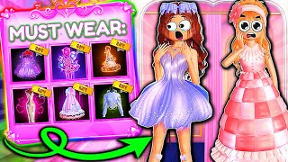 FORCED To Use RARE ITEMS For EVERY THEME In DRESS TO IMPRESS  ROBLOX [upl. by Januisz]