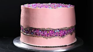 Sprinkle Fault line cake Full Tutorial [upl. by Nethsa]