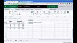 Funcion PROBABILIDAD Microsoft Excel Online [upl. by Aihtekal987]