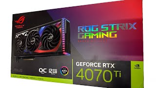 RTX 4070ti ROG STRIX OC Unboxing [upl. by Rosanne]