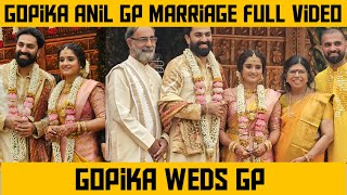 Gopika Anil Marriage Full Video  Gopika Anil  Govind Padmasurya Wedding [upl. by Anirahc558]