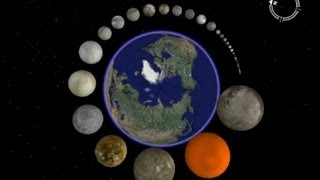 Moons Size Compared to Earth [upl. by Yhtorod]