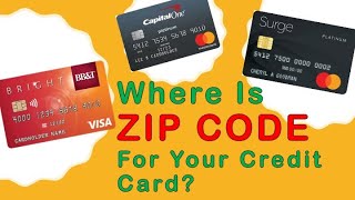 Where is ZIP code for Credit Card [upl. by Ynavoj]