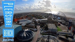 Ice Blast MultiAngle OnRide POV 4K  Blackpool Pleasure Beach [upl. by Kacie516]