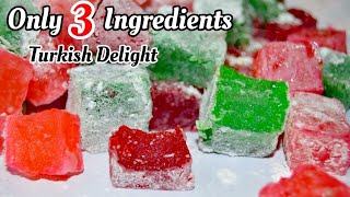 Turkish delight recipe  Lokum Recipe  How to make best turkish delight  Chachis Guide [upl. by Noside]