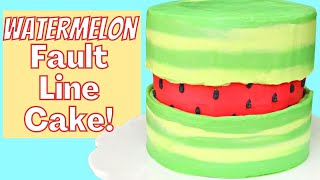 Watermelon Fault Line Cake [upl. by Flowers]