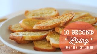 How to Make Crostini  10 Second Living [upl. by Marola]