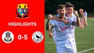 Caerleon 05 Cwmbrân Town  Gwent FA Senior cup  Quarter final highlights [upl. by Mw495]