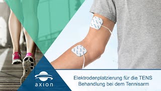 Tennisarm  Elektrodenplatzierung für TENS  axion [upl. by Anailli]