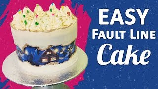 FAULT LINE CAKE  How to Make Fault Line Cake Easily  Tutorial [upl. by Yendirb]