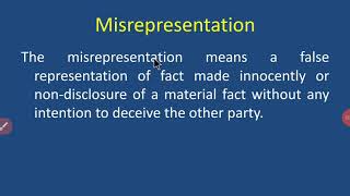 Misrepresentation [upl. by Shara]