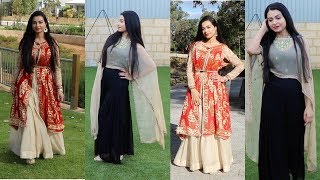 DIYHow to wear Dupatta as Jacket  stylish Jacket  Long Cape  Old Dupatta Reuse [upl. by Celin69]